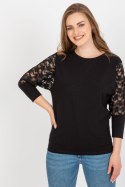 Bluzka Model RV-BZ-7551-1.51 Black - Rue Paris Rue Paris Bluzka Model RV-BZ-7551-1.51 Black - Rue Paris Rue Paris