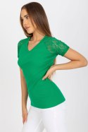 Bluzka Model RV-BZ-7986.74 Green - Rue Paris Rue Paris Bluzka Model RV-BZ-7986.74 Green - Rue Paris Rue Paris