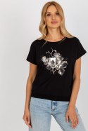 Bluzka Model RV-BZ-8949.18 Black - Rue Paris Rue Paris Bluzka Model RV-BZ-8949.18 Black - Rue Paris Rue Paris