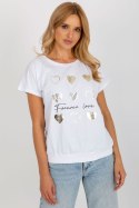 Bluzka Model RV-BZ-8954.26P White - Rue Paris Rue Paris Bluzka Model RV-BZ-8954.26P White - Rue Paris Rue Paris