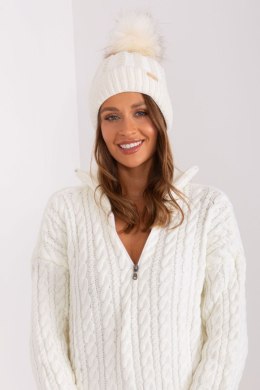 Czapka Damska Model JK-CZ-10.51 Ecru - Rue Paris Rue Paris