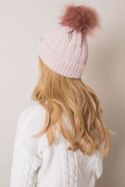 Czapka Damska Model JK-CZ-10.51 Light Pink - Rue Paris Rue Paris Czapka Damska Model JK-CZ-10.51 Light Pink - Rue Paris Rue Paris