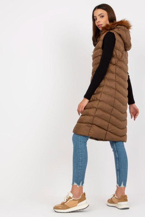 Kamizelka Model RV-KZ-008.00P Brown - Rue Paris Rue Paris Kamizelka Model RV-KZ-008.00P Brown - Rue Paris Rue Paris