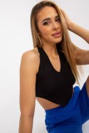 Koszulka Top Model RV-TP-8012.18 Black - Rue Paris Rue Paris Koszulka Top Model RV-TP-8012.18 Black - Rue Paris Rue Paris