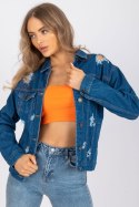 Kurtka Damska Model RO-KR-CKT-4006.16X Blue - Rue Paris Rue Paris Kurtka Damska Model RO-KR-CKT-4006.16X Blue - Rue Paris Rue Paris