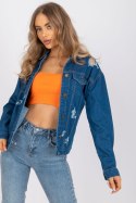 Kurtka Damska Model RO-KR-CKT-4006.16X Blue - Rue Paris Rue Paris Kurtka Damska Model RO-KR-CKT-4006.16X Blue - Rue Paris Rue Paris