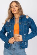 Kurtka Damska Model RO-KR-CKT-4006.16X Blue - Rue Paris Rue Paris Kurtka Damska Model RO-KR-CKT-4006.16X Blue - Rue Paris Rue Paris