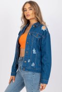 Kurtka Damska Model RO-KR-CKT-4006.16X Blue - Rue Paris Rue Paris Kurtka Damska Model RO-KR-CKT-4006.16X Blue - Rue Paris Rue Paris