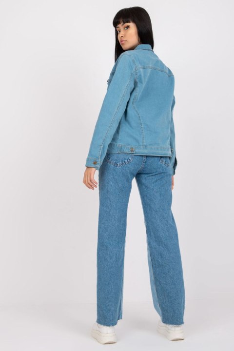 Kurtka Damska Model RO-KR-CKT-4007.17X Light Blue - Rue Paris Rue Paris Kurtka Damska Model RO-KR-CKT-4007.17X Light Blue - Rue Paris Rue Paris