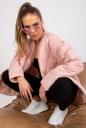 Kurtka Damska Model RV-KR-001.95P Light Pink - Rue Paris Rue Paris Kurtka Damska Model RV-KR-001.95P Light Pink - Rue Paris Rue Paris