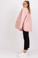 Kurtka Damska Model RV-KR-001.95P Light Pink - Rue Paris Rue Paris Kurtka Damska Model RV-KR-001.95P Light Pink - Rue Paris Rue Paris