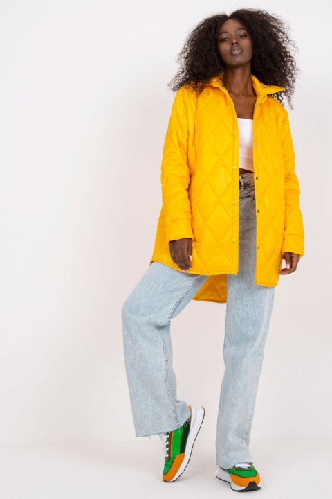 Kurtka Damska Model RV-KR-003.00P Dark Yellow - Rue Paris Rue Paris Kurtka Damska Model RV-KR-003.00P Dark Yellow - Rue Paris Rue Paris