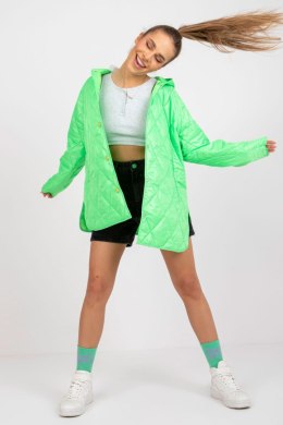 Kurtka Damska Model RV-KR-004.95P Fluo Green - Rue Paris Rue Paris
