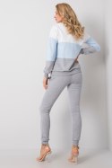 Spodnie Komplet Model RV-KMPL-5971.05 White/Blue - Rue Paris Rue Paris Spodnie Komplet Model RV-KMPL-5971.05 White/Blue - Rue Paris Rue Paris