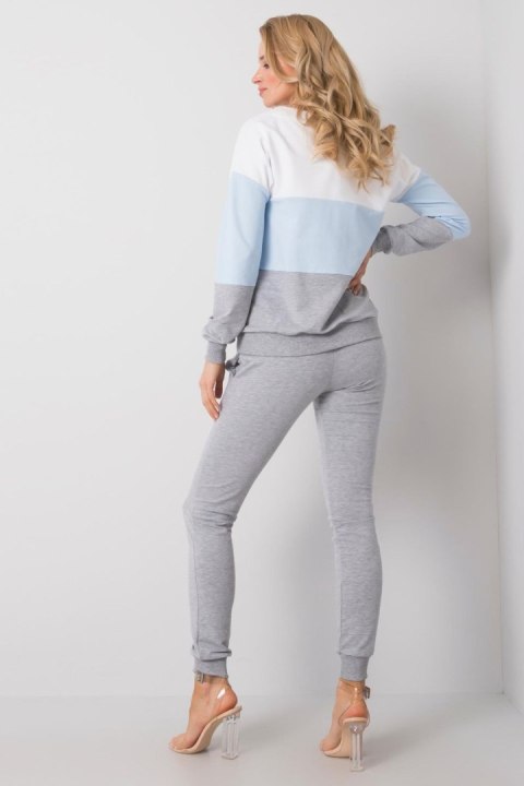 Spodnie Komplet Model RV-KMPL-5971.05 White/Blue - Rue Paris Rue Paris Spodnie Komplet Model RV-KMPL-5971.05 White/Blue - Rue Paris Rue Paris