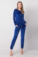 Spodnie Komplet Model RV-KMPL-6083.05 Cobalt - Rue Paris Rue Paris Spodnie Komplet Model RV-KMPL-6083.05 Cobalt - Rue Paris Rue Paris