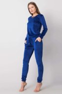 Spodnie Komplet Model RV-KMPL-6083.05 Cobalt - Rue Paris Rue Paris Spodnie Komplet Model RV-KMPL-6083.05 Cobalt - Rue Paris Rue Paris