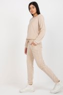 Spodnie Komplet Model RV-KMPL-6083.05 Light Beige - Rue Paris Rue Paris Spodnie Komplet Model RV-KMPL-6083.05 Light Beige - Rue Paris Rue Paris