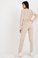 Spodnie Komplet Model RV-KMPL-6083.05 Light Beige - Rue Paris Rue Paris Spodnie Komplet Model RV-KMPL-6083.05 Light Beige - Rue Paris Rue Paris