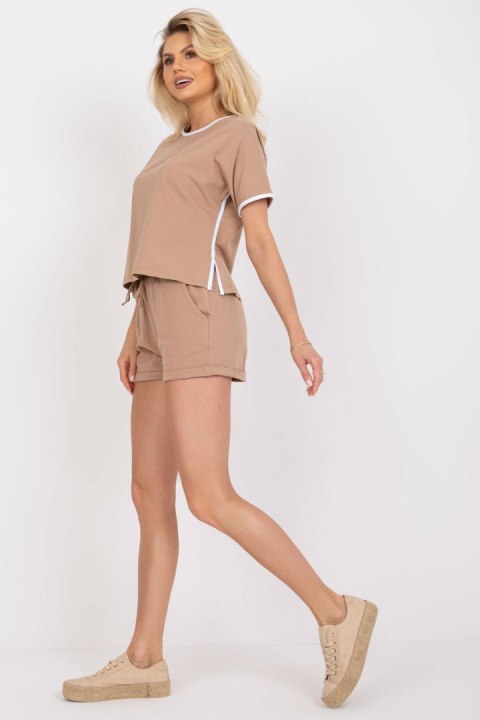 Spodnie Komplet Model RV-KMPL-7928.31X Dark Beige - Rue Paris Rue Paris Spodnie Komplet Model RV-KMPL-7928.31X Dark Beige - Rue Paris Rue Paris