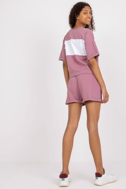 Spodnie Komplet Model RV-KMPL-7929.26X Dark Pink - Rue Paris Rue Paris Spodnie Komplet Model RV-KMPL-7929.26X Dark Pink - Rue Paris Rue Paris