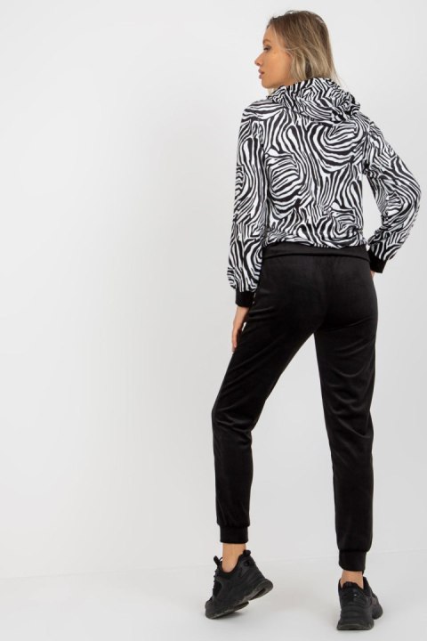 Spodnie Komplet Model WN-KMPL-2410.01P White/Black - Rue Paris Rue Paris Spodnie Komplet Model WN-KMPL-2410.01P White/Black - Rue Paris Rue Paris