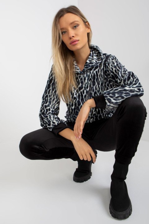 Spodnie Komplet Model WN-KMPL-2410-1.17 White/Black - Rue Paris Rue Paris Spodnie Komplet Model WN-KMPL-2410-1.17 White/Black - Rue Paris Rue Paris