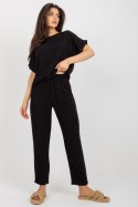 Spodnie Komplet Model WN-KMPL-VE41/42.50P Black - Rue Paris Rue Paris Spodnie Komplet Model WN-KMPL-VE41/42.50P Black - Rue Paris Rue Paris