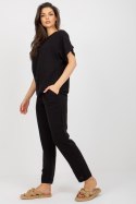 Spodnie Komplet Model WN-KMPL-VE41/42.50P Black - Rue Paris Rue Paris Spodnie Komplet Model WN-KMPL-VE41/42.50P Black - Rue Paris Rue Paris