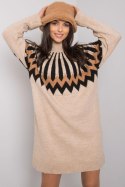 Sukienka Model LC-SK-0098.37X Beige - Rue Paris Rue Paris Sukienka Model LC-SK-0098.37X Beige - Rue Paris Rue Paris