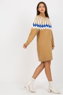 Sukienka Model LC-SK-0098.37X Camel - Rue Paris Rue Paris Sukienka Model LC-SK-0098.37X Camel - Rue Paris Rue Paris