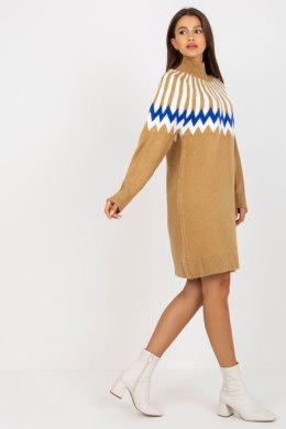 Sukienka Model LC-SK-0098.37X Camel - Rue Paris Rue Paris