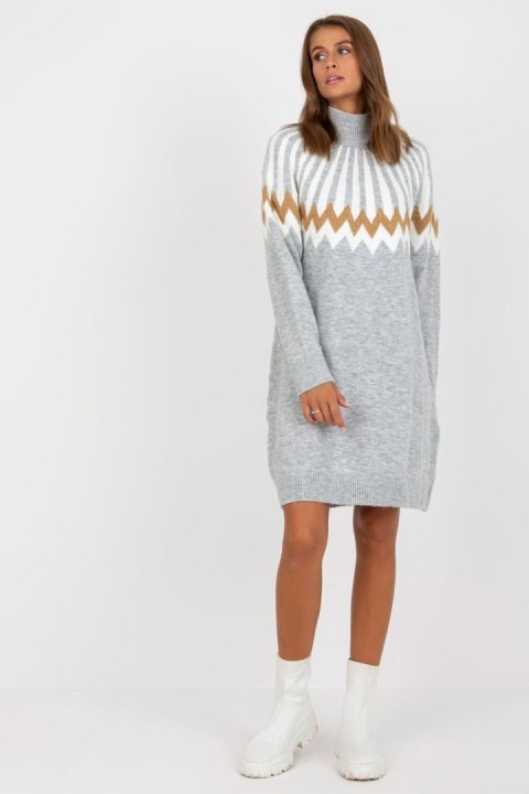 Sukienka Model LC-SK-0098.37X Grey - Rue Paris Rue Paris Sukienka Model LC-SK-0098.37X Grey - Rue Paris Rue Paris