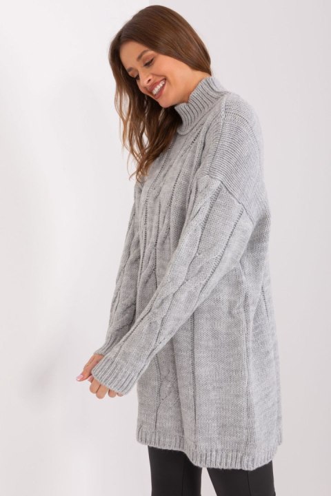 Sukienka Model LC-SK-1561.34X Grey - Rue Paris Rue Paris Sukienka Model LC-SK-1561.34X Grey - Rue Paris Rue Paris