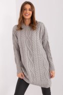 Sukienka Model LC-SK-8012-2.64P Grey - Rue Paris Rue Paris Sukienka Model LC-SK-8012-2.64P Grey - Rue Paris Rue Paris