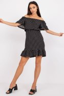 Sukienka Model RO-SK-ELB-2316.38X Black/White - Rue Paris Rue Paris Sukienka Model RO-SK-ELB-2316.38X Black/White - Rue Paris Rue Paris