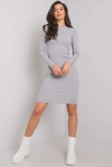 Sukienka Model RV-SK-5131.18P Grey - Rue Paris Rue Paris Sukienka Model RV-SK-5131.18P Grey - Rue Paris Rue Paris