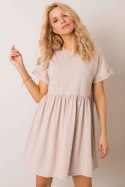 Sukienka Model RV-SK-5672.03P Beige - Rue Paris Rue Paris Sukienka Model RV-SK-5672.03P Beige - Rue Paris Rue Paris