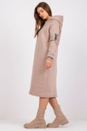 Sukienka Model RV-SK-7463.24X Beige - Rue Paris Rue Paris Sukienka Model RV-SK-7463.24X Beige - Rue Paris Rue Paris