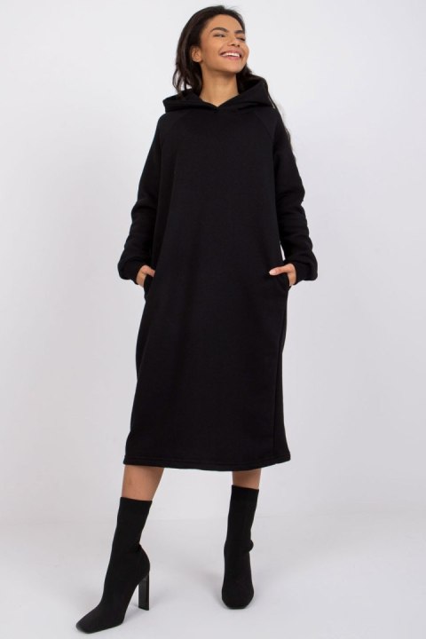 Sukienka Model RV-SK-7463.24X Black - Rue Paris Rue Paris Sukienka Model RV-SK-7463.24X Black - Rue Paris Rue Paris