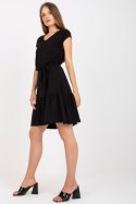 Sukienka Model RV-SK-8048.21P Black - Rue Paris Rue Paris Sukienka Model RV-SK-8048.21P Black - Rue Paris Rue Paris