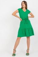 Sukienka Model RV-SK-8048.21P Green - Rue Paris Rue Paris Sukienka Model RV-SK-8048.21P Green - Rue Paris Rue Paris