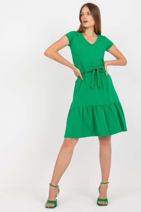 Sukienka Model RV-SK-8048.21P Green - Rue Paris Rue Paris Sukienka Model RV-SK-8048.21P Green - Rue Paris Rue Paris