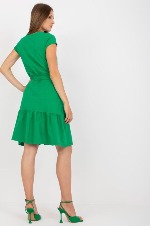 Sukienka Model RV-SK-8048.21P Green - Rue Paris Rue Paris Sukienka Model RV-SK-8048.21P Green - Rue Paris Rue Paris