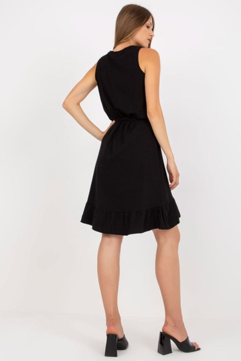 Sukienka Model RV-SK-8049.64 Black - Rue Paris Rue Paris Sukienka Model RV-SK-8049.64 Black - Rue Paris Rue Paris