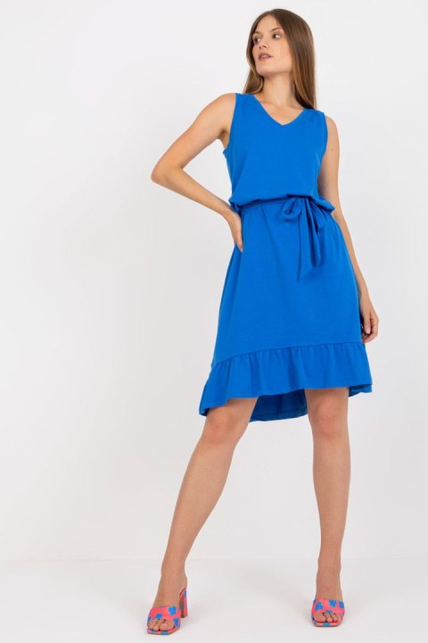 Sukienka Model RV-SK-8049.64 Dark Blue - Rue Paris Rue Paris Sukienka Model RV-SK-8049.64 Dark Blue - Rue Paris Rue Paris