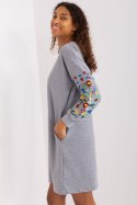 Sukienka Model RV-SK-8979.94P Grey - Rue Paris Rue Paris Sukienka Model RV-SK-8979.94P Grey - Rue Paris Rue Paris