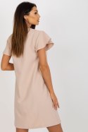 Sukienka Model WN-SK-VE45.09 Beige - Rue Paris Rue Paris Sukienka Model WN-SK-VE45.09 Beige - Rue Paris Rue Paris