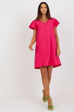 Sukienka Model WN-SK-VE45.09 Fuksja - Rue Paris Rue Paris