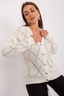 Sweter Damski Model LC-SW-A10-1.23X Ecru - Rue Paris Rue Paris Sweter Damski Model LC-SW-A10-1.23X Ecru - Rue Paris Rue Paris